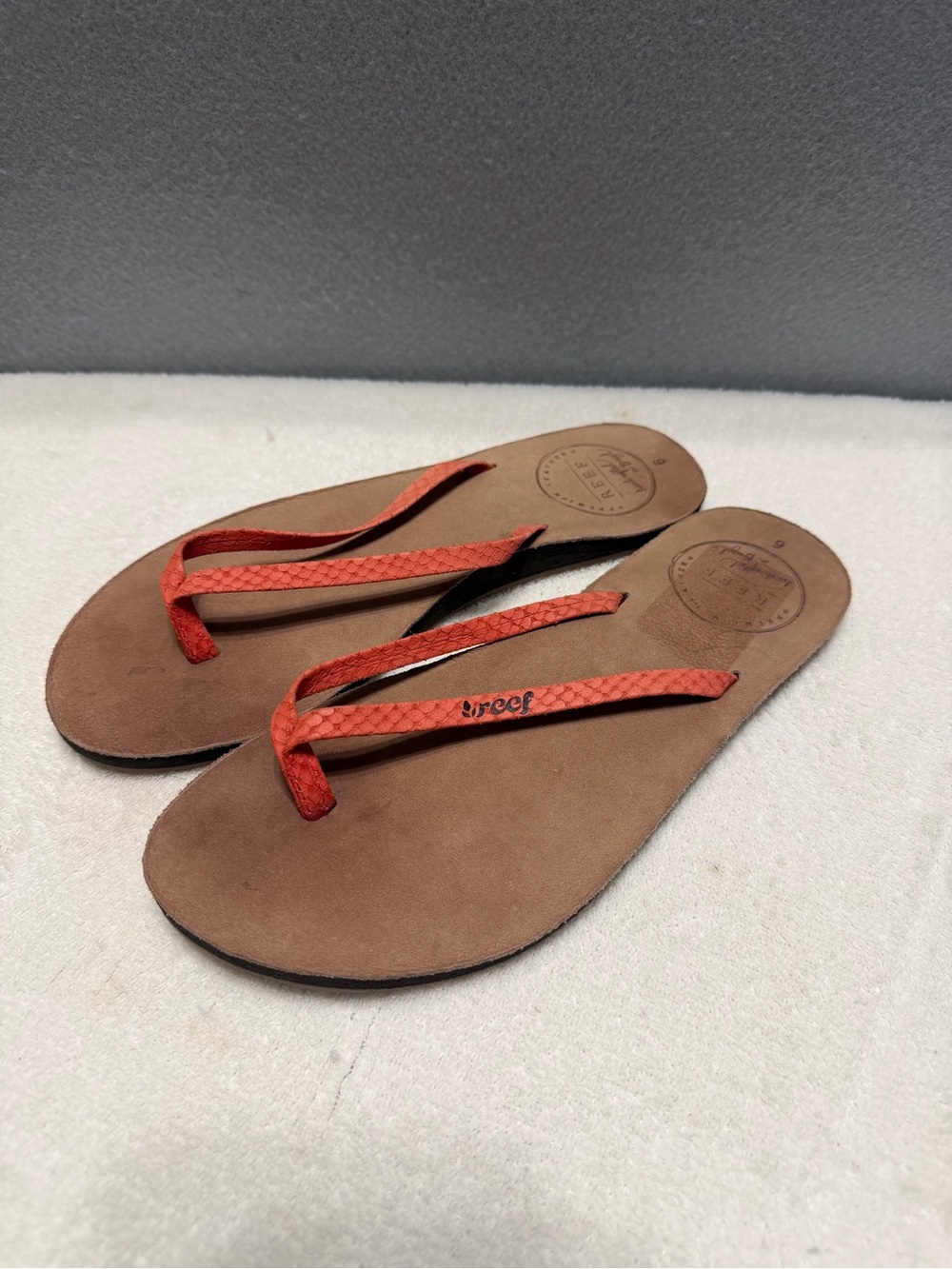 Reef Flip Flop Sandals s6 Women’s Brown/Orange